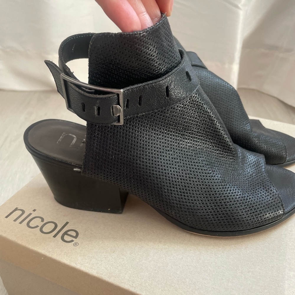 Nicole Tallulah Open Toe Heeled Booties